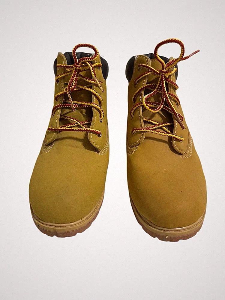 Faded Glory Ankle Lace Up Boots Size Boys 5 Wheat Work Casual Hiking Shoes