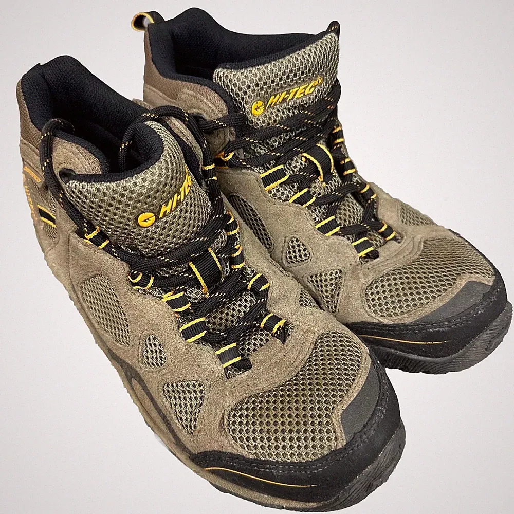 Hi-Tec Hiking Boots Men's 7 Brown Waterproof Total Terrain Mid WP M