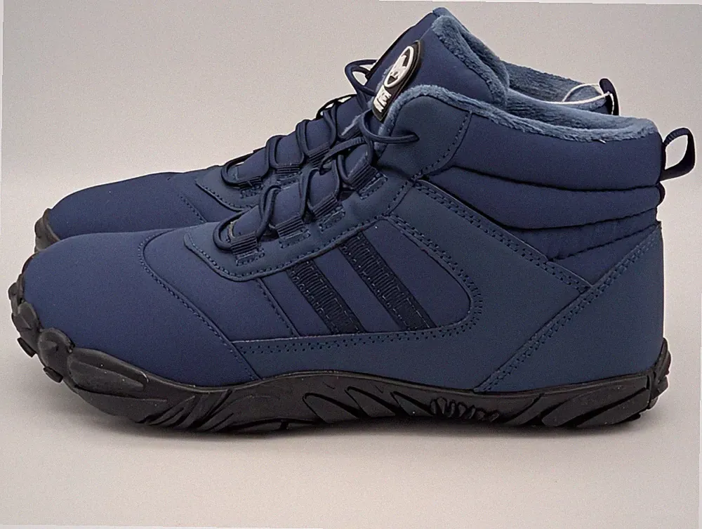 Hike Footwear Winter Boots Navy Blue W 6.5 M 5 Fleece Lined Ankle Hiking Shoes