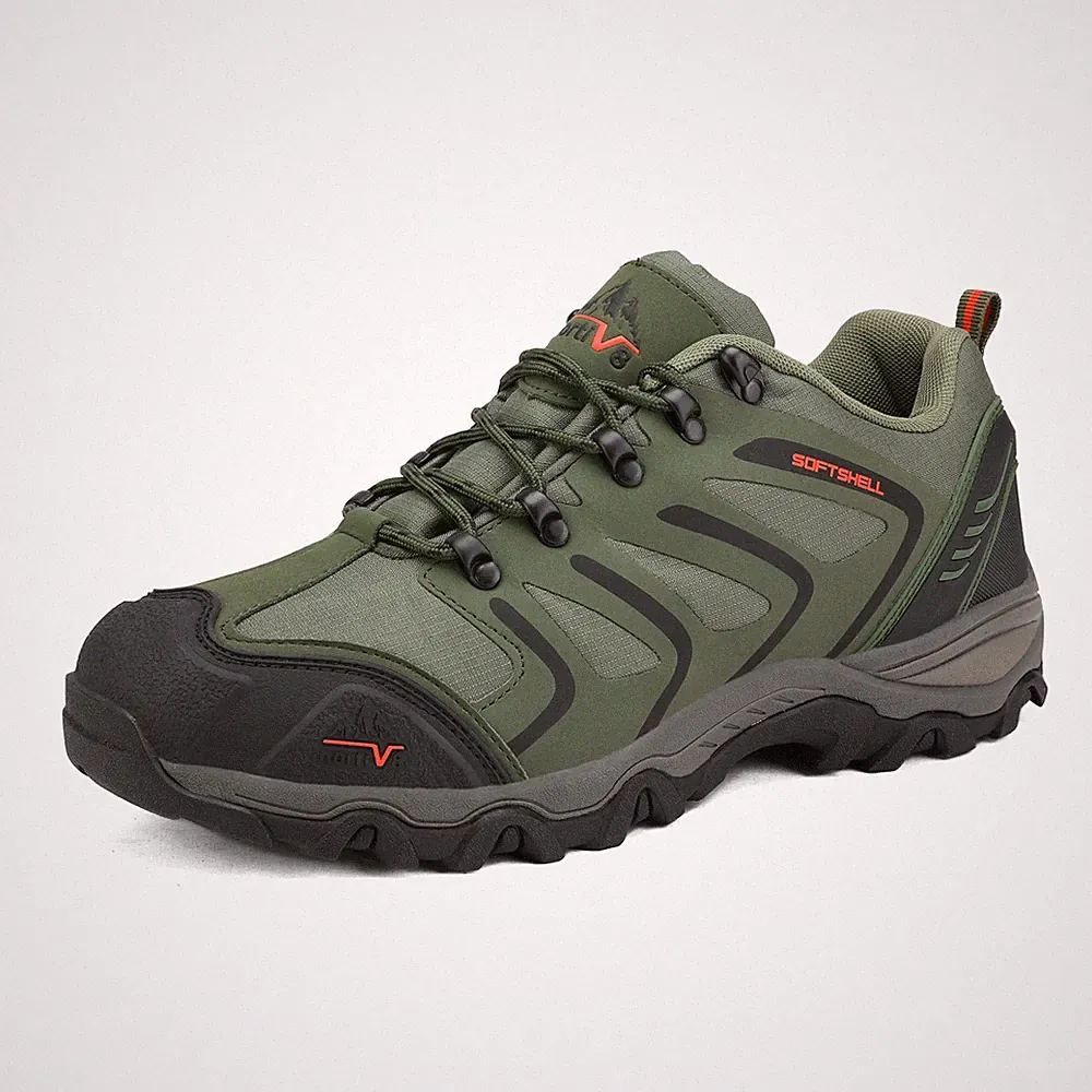Mens Hiking Shoes Low Top Waterproof Trekking Trails Work Climbing Shoes
